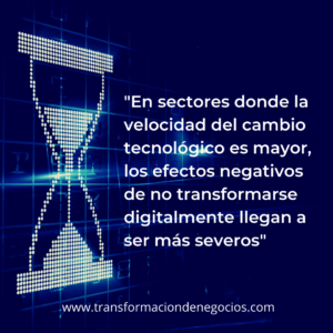 Velocidad del cambio tecnológico y transformación digital